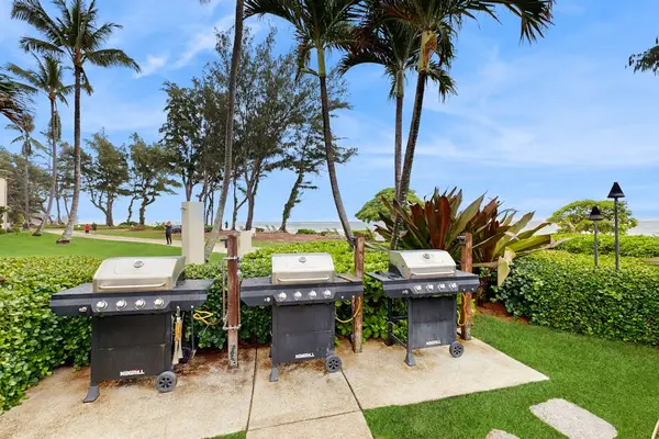 Oceanfront BBQ Area with Tropical Views