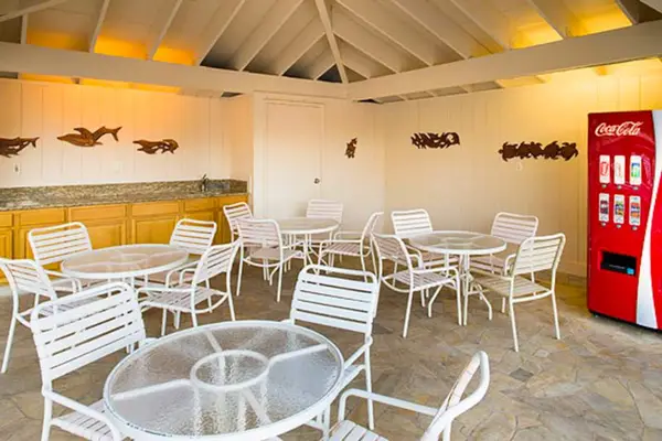 Casual gathering area with plenty of seating for guests