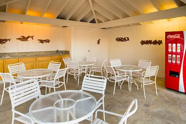 Casual gathering area with plenty of seating for guests
