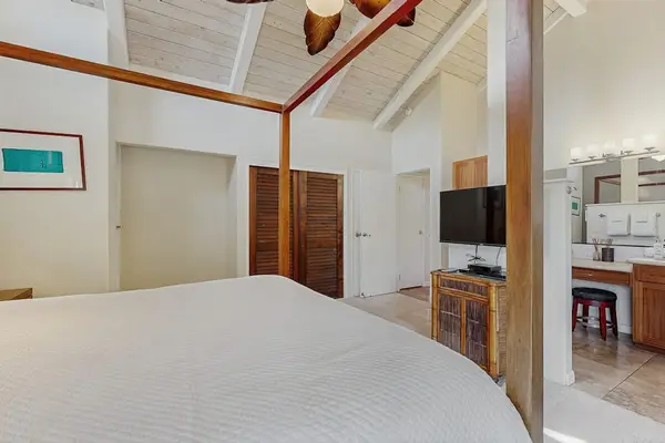 Peaceful Primary Suite With Vaulted Ceilings