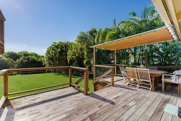 Enjoy the outdoor views as you grill for the family.