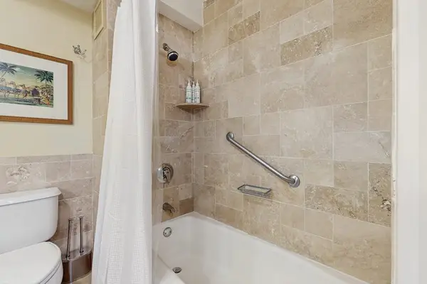 Refresh yourself in this bright modern bathroom