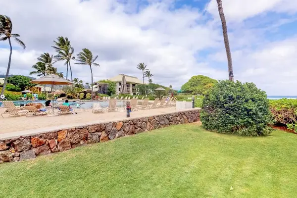 Sunny Courtyard With Beautiful Resort Landscaping