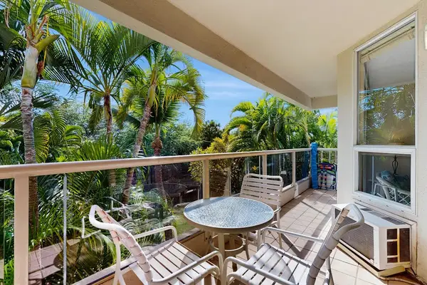 Enjoy tropical views and fresh air from the lanai