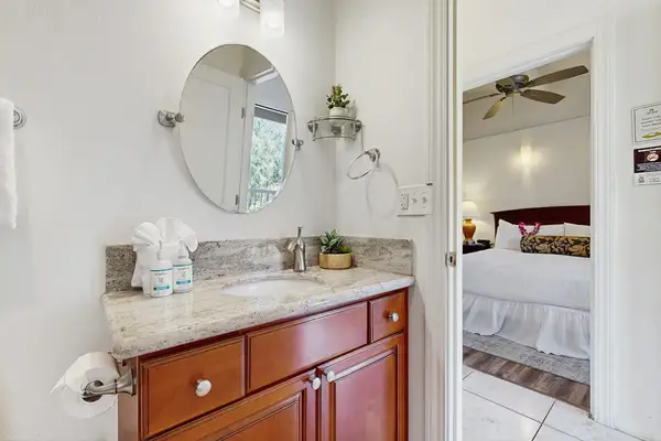 Bright Bathroom With Modern Vanity