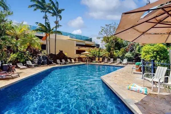 Refreshing resort pool for sunny afternoons