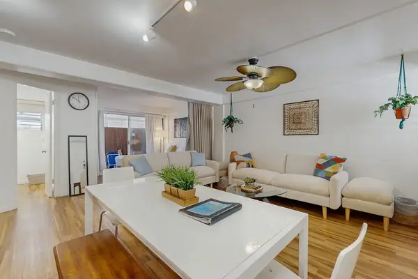 A stylish shared space where guests can enjoy meals, relax, and create memorable moments together.