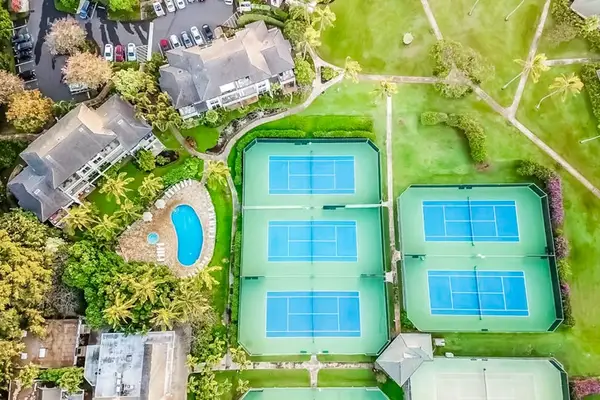 Aerial View Of Tennis And Resort Grounds