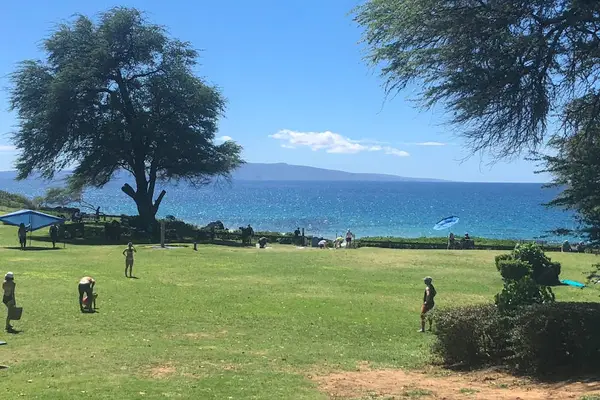 Oceanfront lawn with plenty of space to unwind