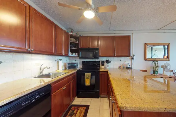 Warm wood kitchen with plenty of prep space
