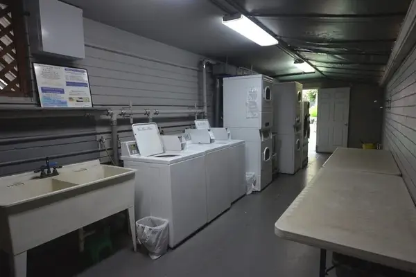 Keep your clothes fresh and ready with the on-site shared washer and dryer area.