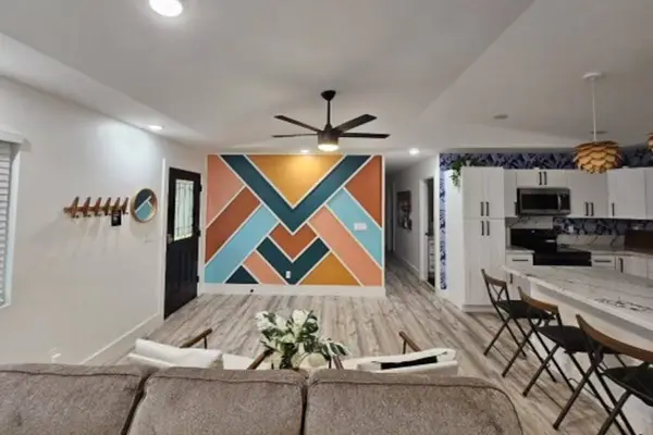 Step through the front door and into a sunny, open great room.