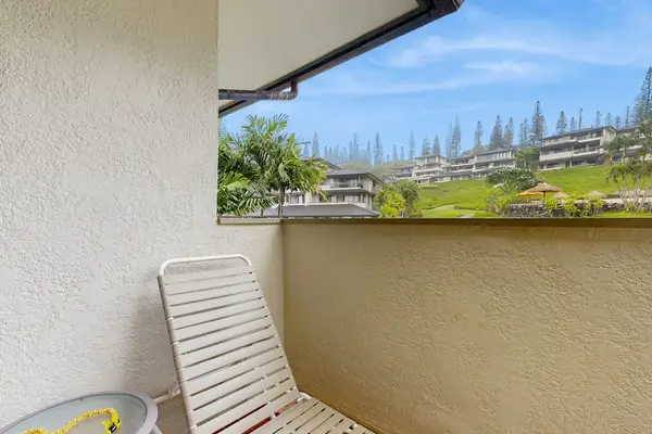 Private furnished balcony for sipping that morning coffee or evening glass of wine in the salty air.