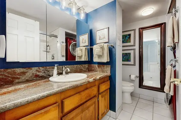 Fresh Bathroom With Granite Vanity