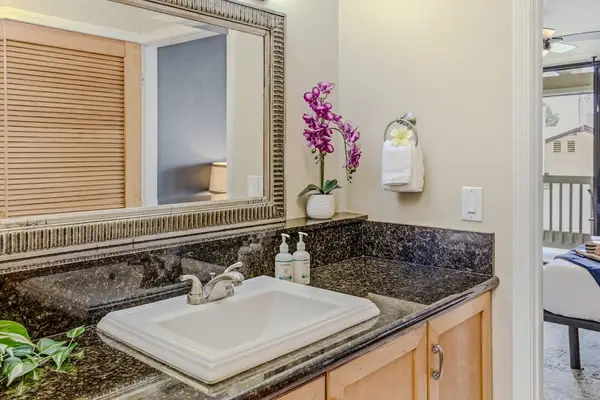 Sparkling Clean Granite Countertops And Fresh Island Accents