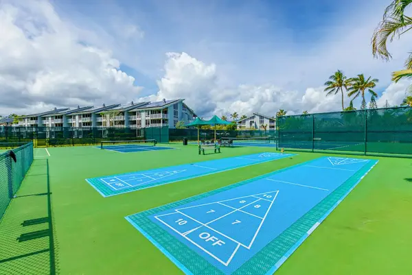 Sports court near resort for entertaintment