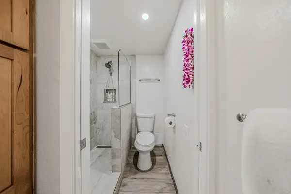Refreshing Walk-In Tile Shower After A Day In the Sun