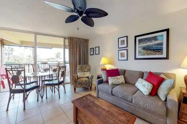 Oceanfront views from the living room.