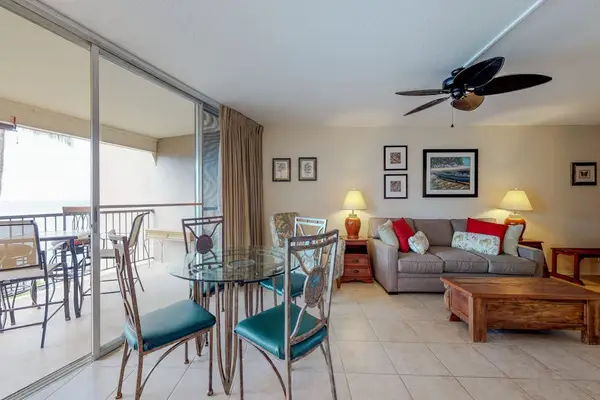 Oceanfront views from the dining area, whether on the balcony or inside.