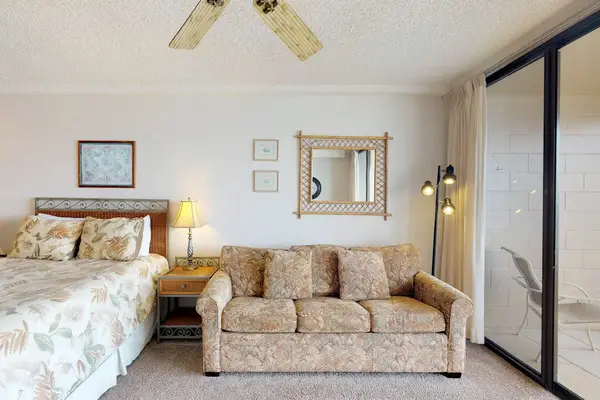 Cozy Coastal Lounge With Balcony Access