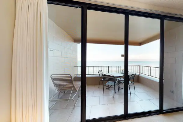 Covered lanai is a great place to enjoy your morning coffee.