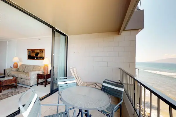 Covered lanai is a great place to enjoy your morning coffee.