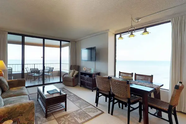 Dining room with seating for five with a view.