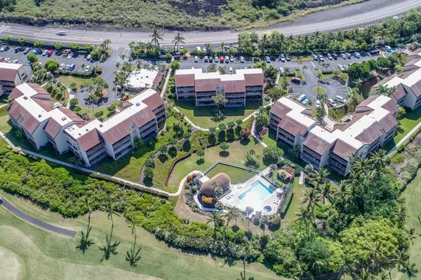 Aerial View of the Beautiful Keauhou Pualani Resort Complex Layout