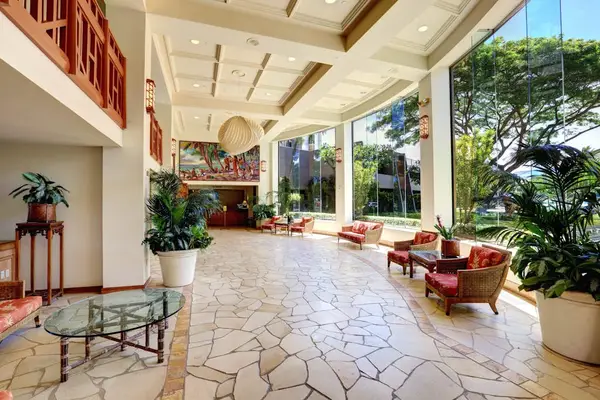 Grand Open Air Resort Lobby Welcome