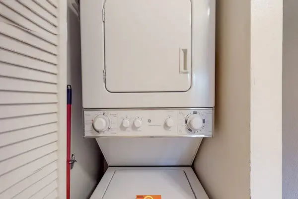 Convenient in-unit laundry for easy extended stays