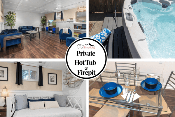 Private hot tub & fire pit – near bear creek park