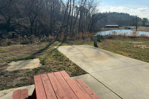 Waterfront RV Pad #61 Waterfall & Casino in Blue Ridge Mtns