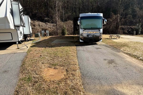 Creekfront RV Pad #64 close to Casino in Blue Ridge Mtns