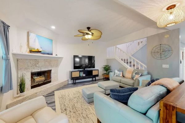 3BR Beach Getaway w Backyard & Balcony