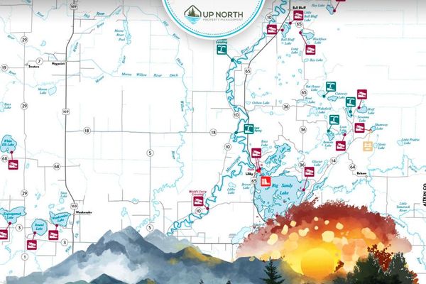 Aitkin County Water Access Map