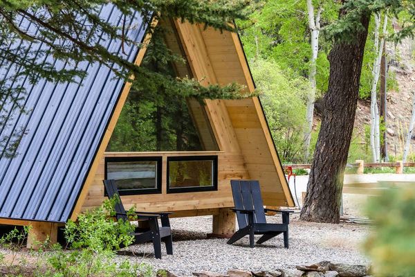 Minimalist A-Frame Stay | LostFork Basecamp