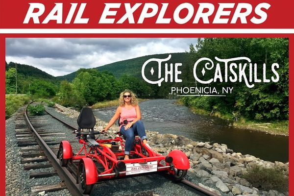 Rail Explorers – fun pedal cars run on old train rails.  Allow 2.5 hrs  Experience the magic of the railroad like never before