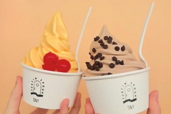 Surfin’ spoon frozen yogurt bar