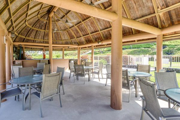 Covered Outdoor Pavilion with Ample Dining Seating