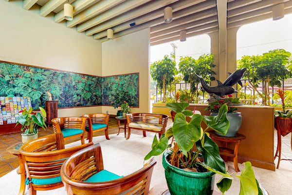 Relax in the Open-Air Tropical Lounge