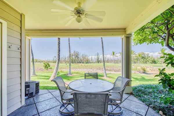Covered lanai with peaceful views