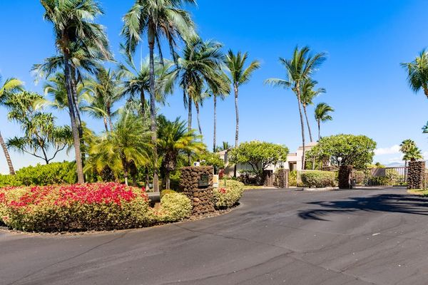 Beautifully landscaped resort entrance