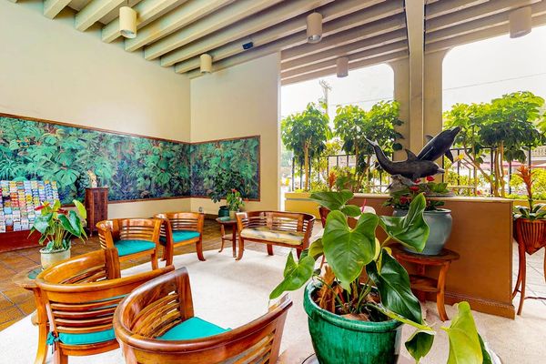 Relax In The Comfortable Open-Air Lounge Space