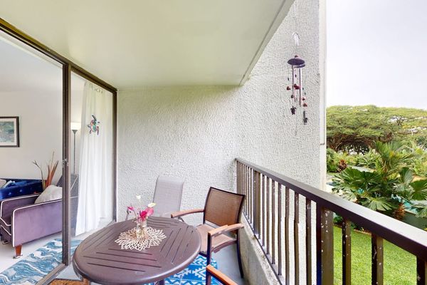 Private Balcony Overlooking Tropical Greenery