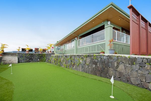 Private Custom Putting Green & Modern Exterior Architecture