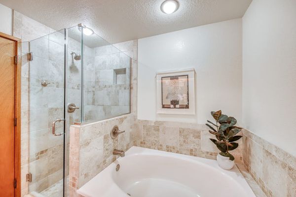 Walk In Shower And Relaxing Soaking Tub