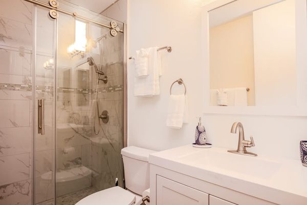 Spa Inspired Bathroom With Walk In Shower