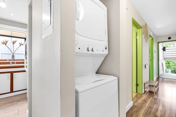 In-Unit Stacked Washer & Dryer in Convenient Laundry Nook