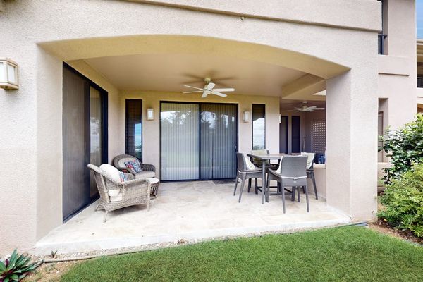 Private Lanai Surrounded By Tropical Greenery