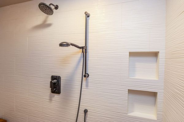 Refreshing Guest Bathroom With Walk-In Shower